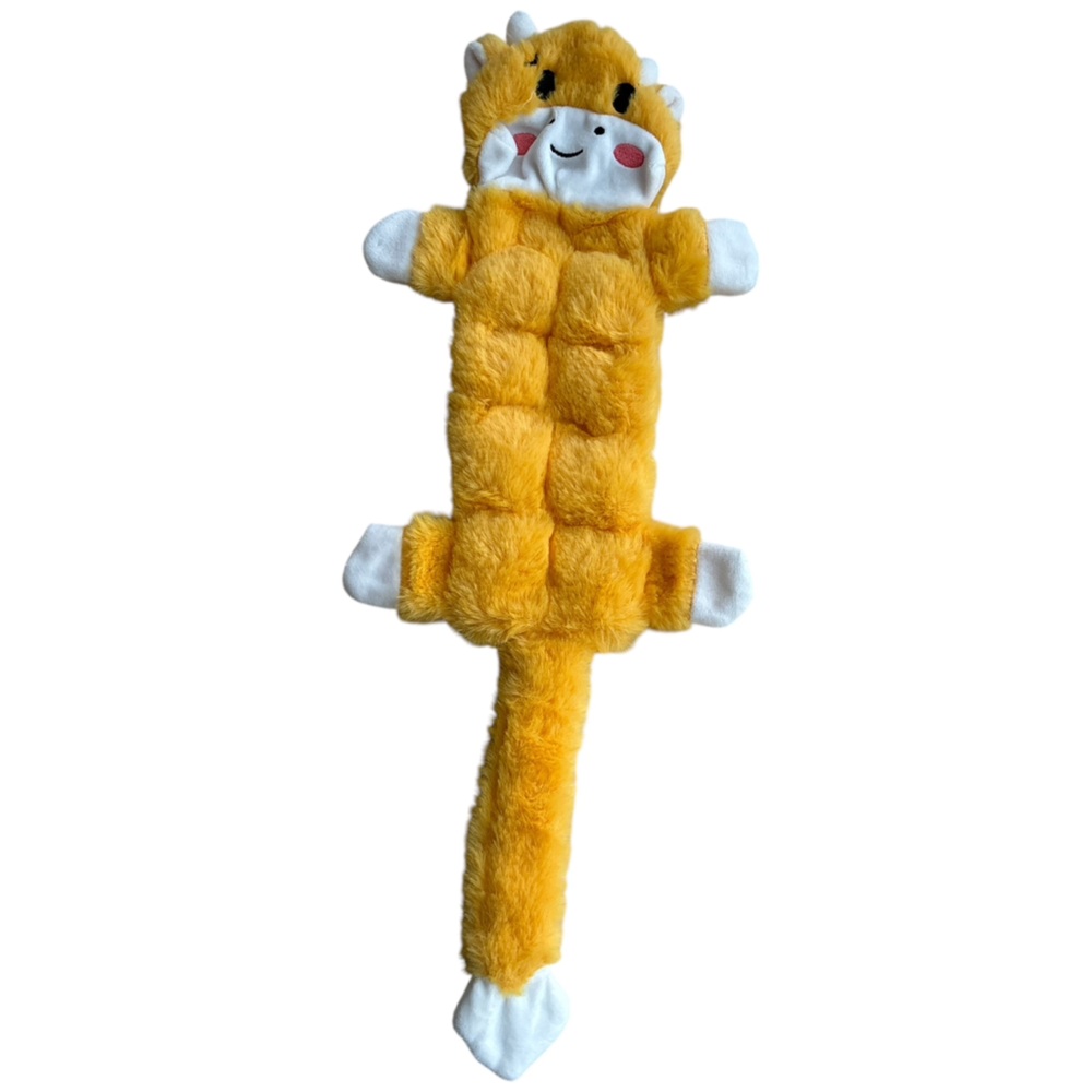 BNWT - Dog toy Yellow monkey outfit squeaky Plush great for small to medium dogs